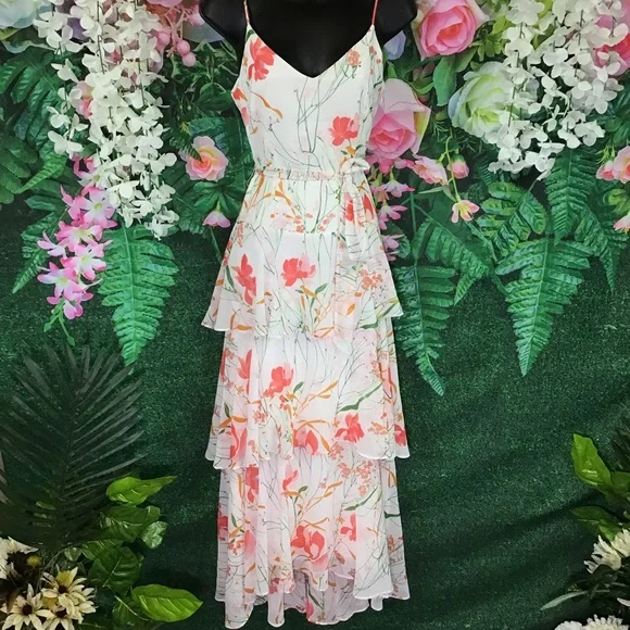 Floral tiered Maxi Dress